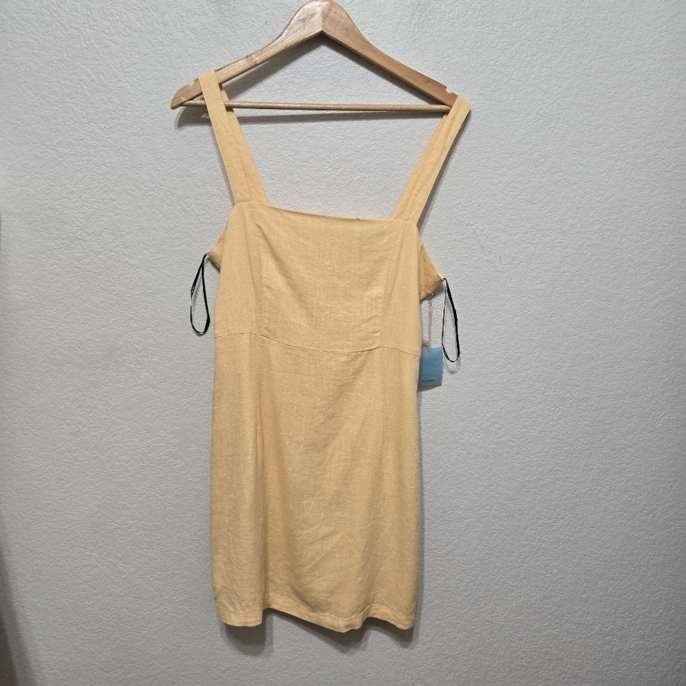 NWT Forever Sunny Spot Yellow Sleeveless Dress Size L